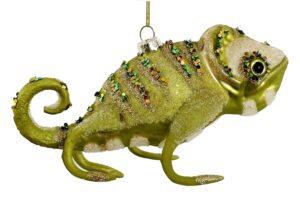 Klaasist kameeleon roheline 15cm