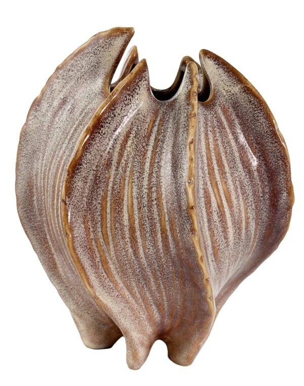 Vaas lained lillakaspruun Ø20x h22cm