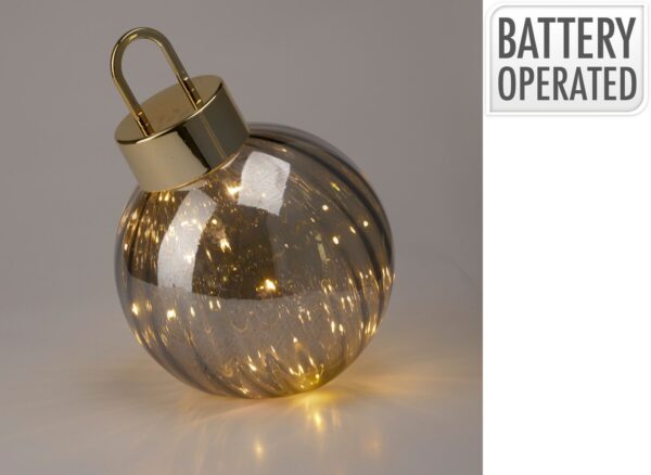 Klaaskuul valgusega suitsune hall, soe valge 20ED Ø20x23,5cm