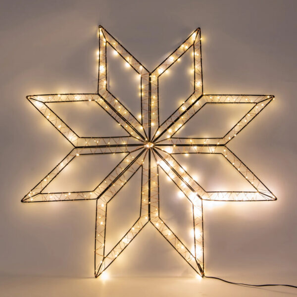 Led täht soe valge 73x73cm 200LED IP44