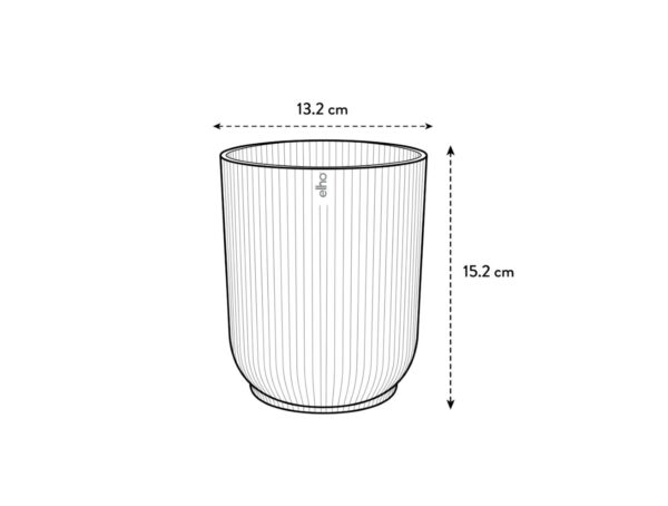 Orhideepott Vibes Fold Ø13x h15cm läbipaistev