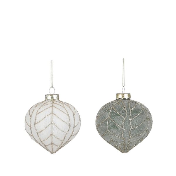 Kuuseehe klaasist lehemuster Ø8cm värvivalik 1tk