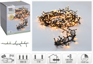 Valguskett 270cm kuusele eriti soe valge 20m 1000LED IP44