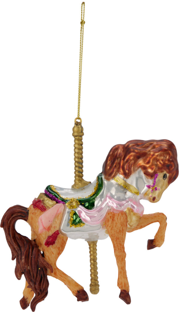 Kuusehe klaasist hobune 12,3x3,8x h11,5cm erinevad 1tk