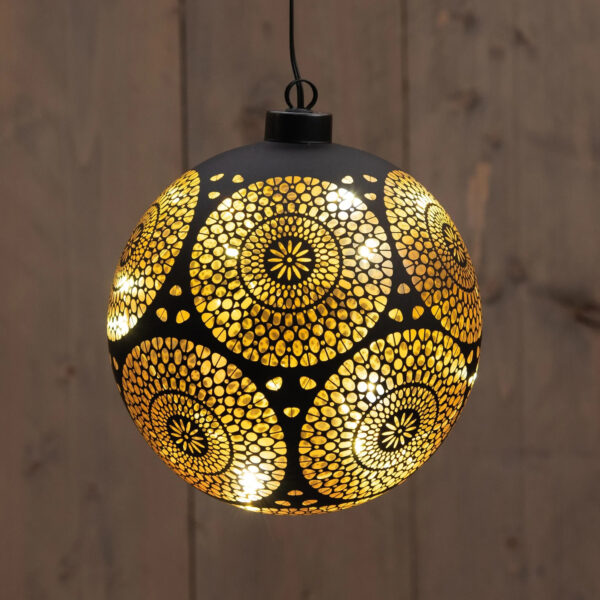 Valguspall ringidega soe valge Ø15cm 12LED