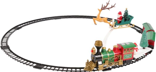 Rong raudteel jõuluvana katusel LED soe valge 90x90x h10cm