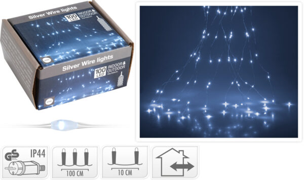 Valguskett Juga külm valge 10x100cm 100LED IP44