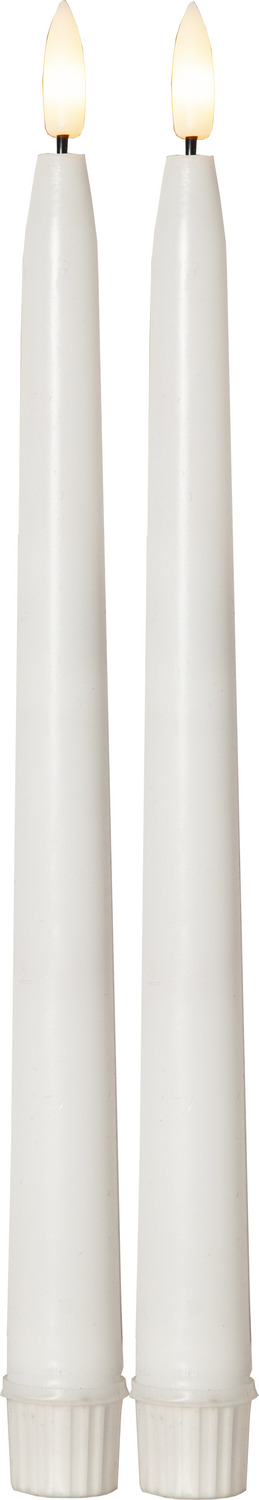 Led küünal Slim valge Ø2,2x h28cm 2tk/pk IP44