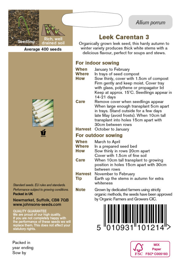 Porrulauk 'Caretan 3' 400s MAHE