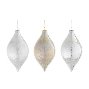 Kuuseehe klaastilk jäine Ø7x h13cm värvivalik 1tk