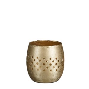 Küünlahoidja Kyan kuldne Ø8,5x h9,5cm