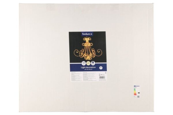 Led lühter riputatav soe valge 76x76x h60cm 540LED IP44