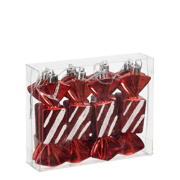 Kuuseehete komplekt Candy punane 10x4x h2,5cm 8tk/pk