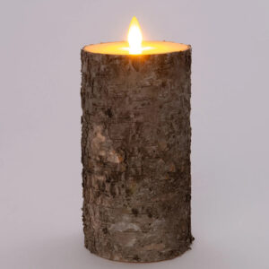 Led küünal liikuva leegiga tume kask Ø7,5x h15cm