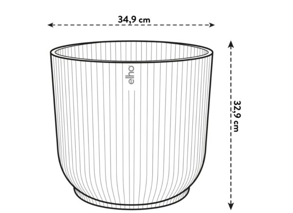 Lillepott Vibes Fold ratastel Ø35x h32cm sügavsinine