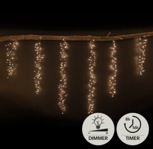 Valguskett rippuv soe valge 2×48/72/96cm 432LED IP44