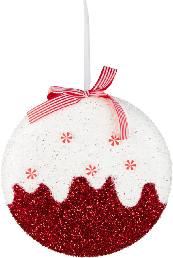 Jõulukuul jõulumaius punane/valge 30x4,2x h30cm