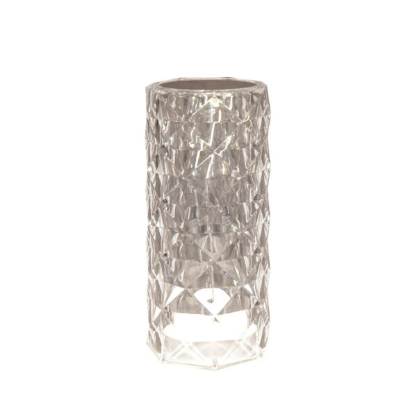 Laualamp Crystal soe ja külm valge LED Ø7,5x h16cm