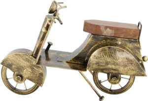 Dekoratiivne roller metallist, pruun 27x8x h19,5cm