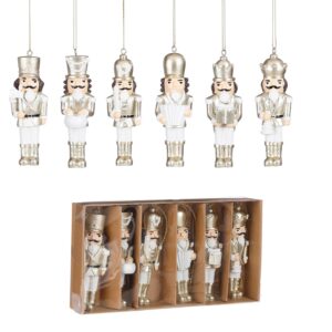 Komplekt kuuseehe pähklipureja kuldne 4x2x h10,5cm 6tk/pk