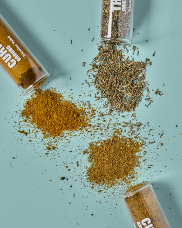 Kinkekomplekt maitseainetest karri, tüümian, köömned 43g