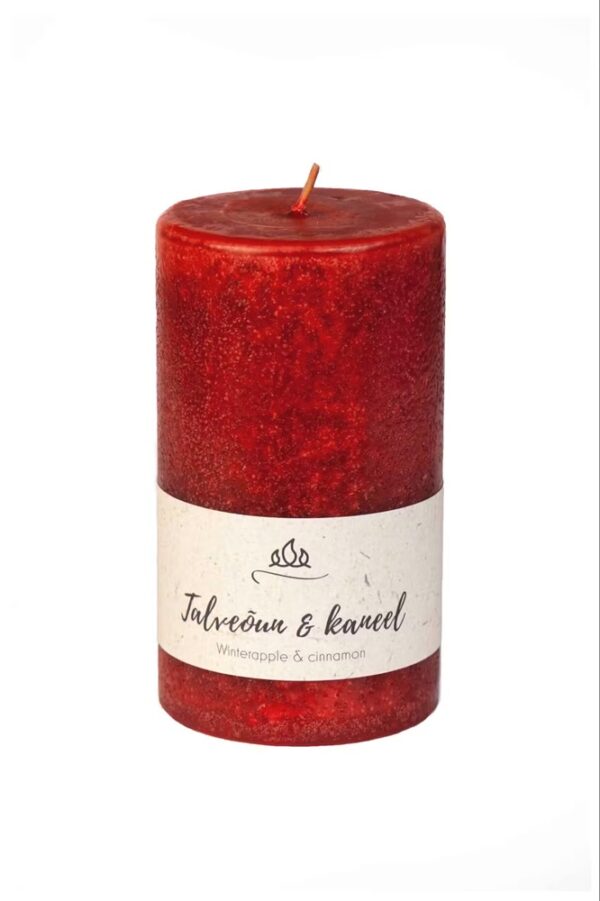 Lõhnaküünal Talveõun ja kaneel 7x h17cm