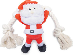 Mänguasi koerale päkapikk nööriga punane 9x18x h20cm