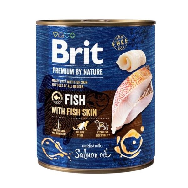 Märgtoit koerale Brit Premium Fish with Fish Skin 800g
