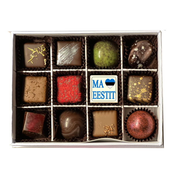 Chocolala 16 kommiga K.Mägi maaliga karp