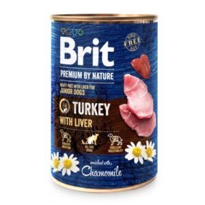 Märgtoit koerale Brit Premium Turkey with Liver 400g