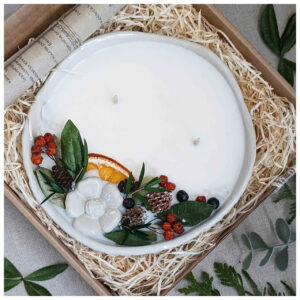 Käsitööküünal Lumelill karbis 24h