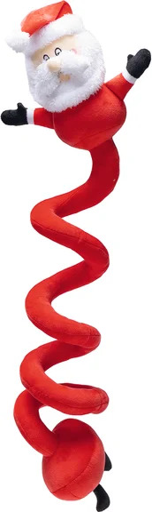 Mänguasi koerale jõuluvana spiraal punane 32,5cm