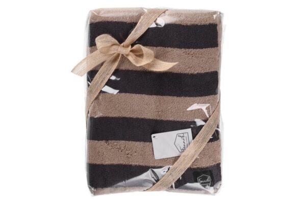 Kinkekomplekt käterätikud Hanko must/pruun 70x140cm 2tk/pk