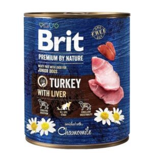 Märgtoit koerale Brit Premium Turkey with Liver 800g