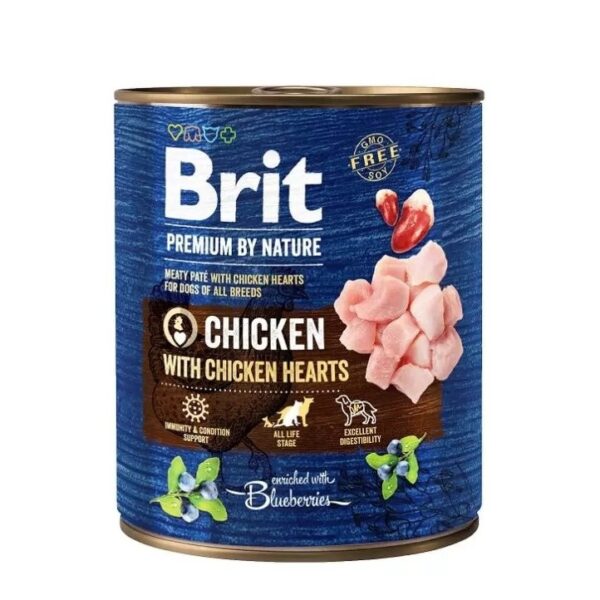 Märgtoit koerale Brit Premium Chicken with Hearts 800g