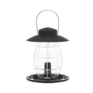 Lindude söögimaja Tintti must 16,5×16,5×27,5cm