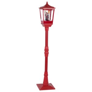 Led latern jõuluvanaga soe valge, punane 10LED 26x26x h135cm