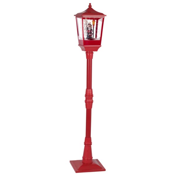 Led latern jõuluvanaga soe valge, punane 10LED 26x26x h135cm