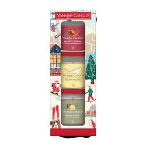 Lõhnaküünal Yankee Candle komplekt 3tk punane/kollane/roheline