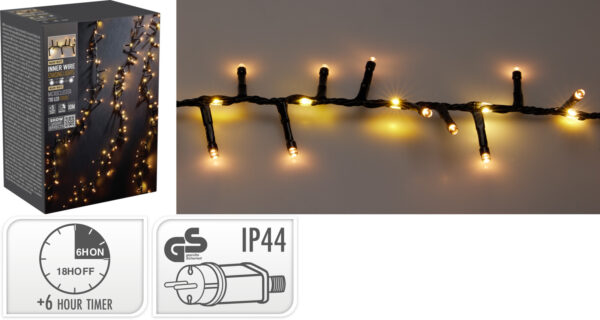 Valguskett langev vesi soe valge 10m 710LED IP44