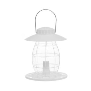 Lindude söögimaja Tintti valge 16,5×16,5×27,5cm