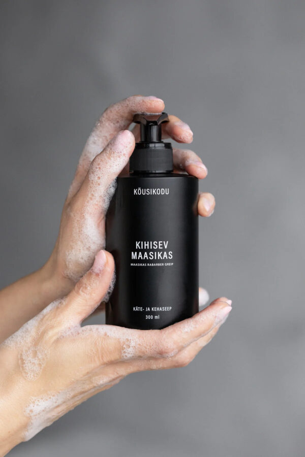 Käte-ja kehaseep Kihisev maasikas 300ml