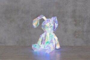 Valgusdekoratsioon Jänes läbipaistev 300LED 28x27xh34cm