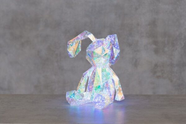 Valgusdekoratsioon Jänes läbipaistev 300LED 28x27xh34cm