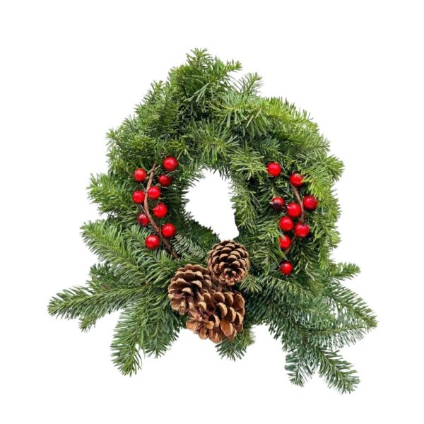 Naturaalne nulupärg punaste marjadega 18cm