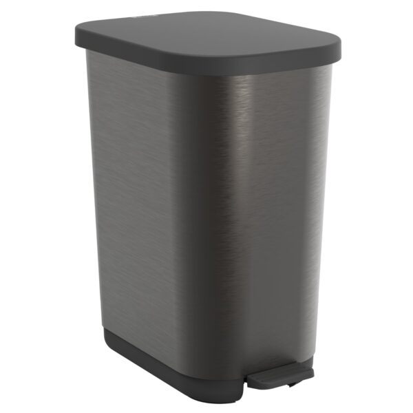 Prügikast pedaaliga Ribo 35L grafiit 40x28,5x h51,3cm