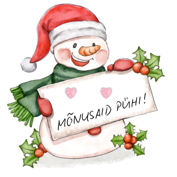 Sõnumikaart Kõrvarõngad "Mõnusaid pühi!"