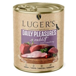 Lugers märgtoit koerale küüliku ja jõhvikaga 800g