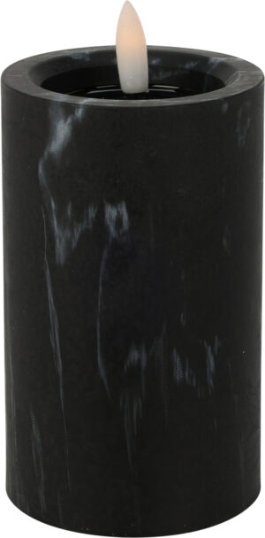 Led küünal marmor soe valge Ø7,5x h12,5cm