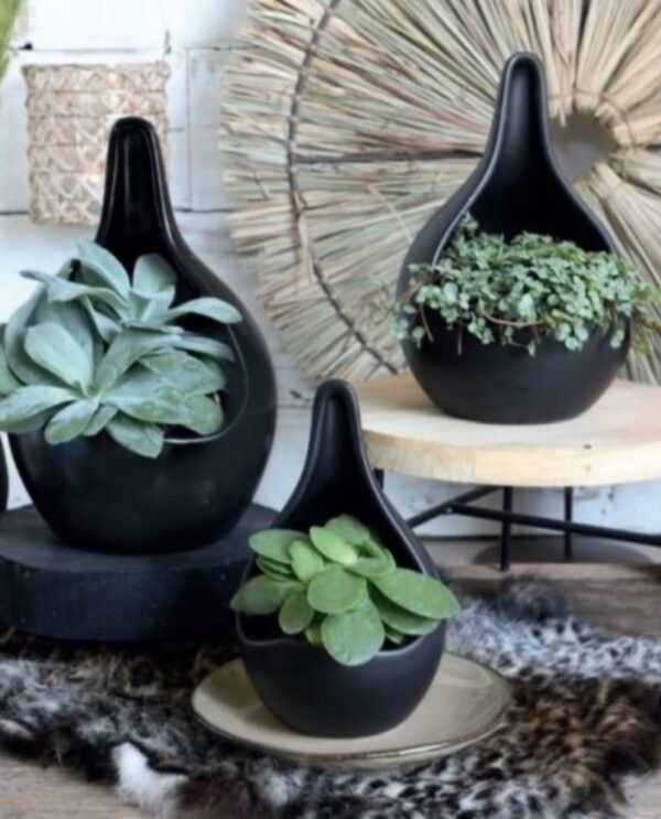 Lillepott Drop L Ø14x h21cm must